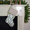 Northlight Woodland Trees Christmas Stocking - 19" - Green and White